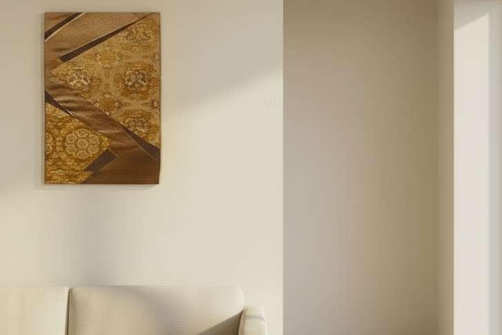 Kimono Fabric Art Panel Handmade Japanese Textile Home Decor