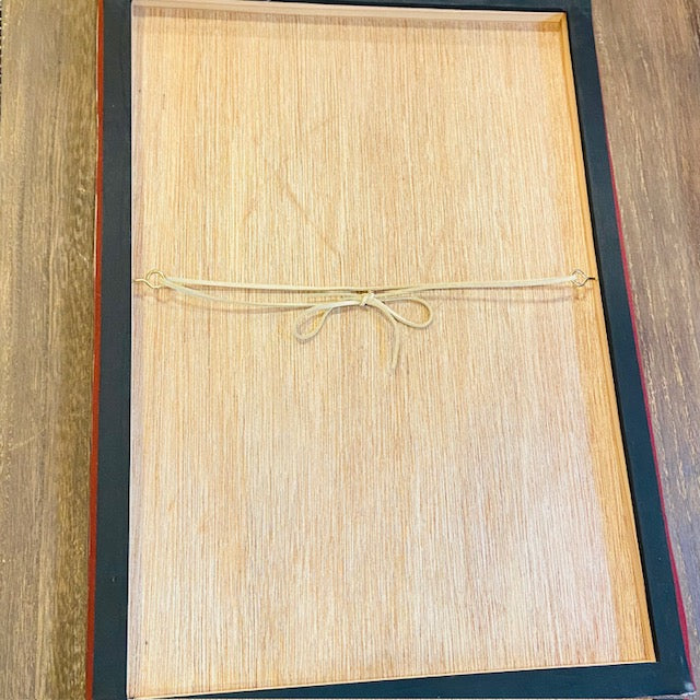 桜と御所車【正絹帯ファブリックパネル大】OPB-8