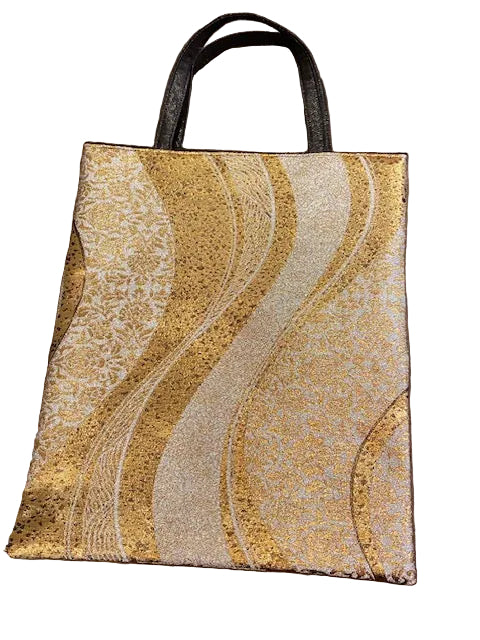 Obi Fabric Tote Bag Handmade Traditional Japanese Textile Bag