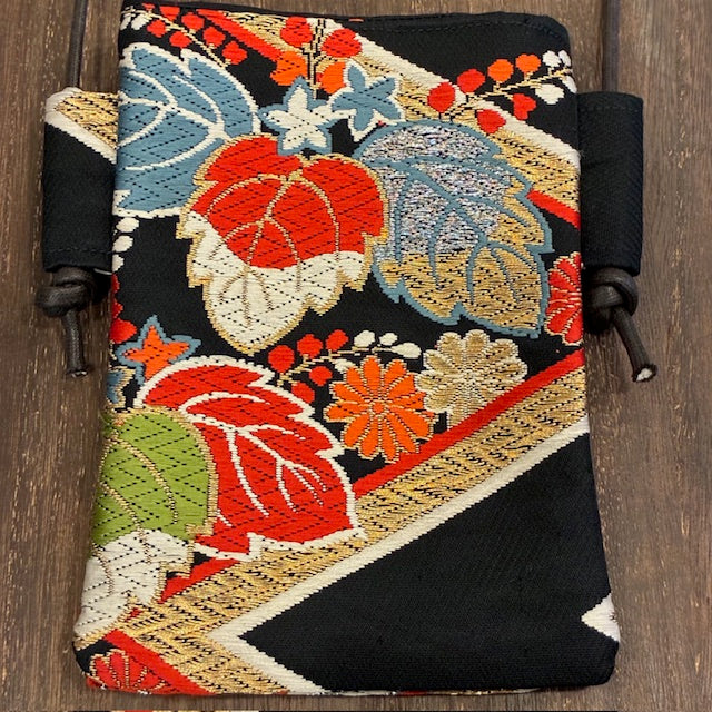 Borsa per cellulare giapponese Obi, tracolla in seta giapponese, borsa a tracolla per smartphone Obi, regalo unico nel suo genere, borsa da viaggio leggera【SS-03】