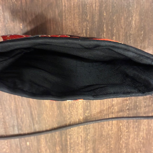 Japanese Obi Phone Bag, Japanese Silk Crossbody, Obi Smartphone Shoulder Bag, One of a Kind Gift, Lightweight Travel Bag【SS-03】