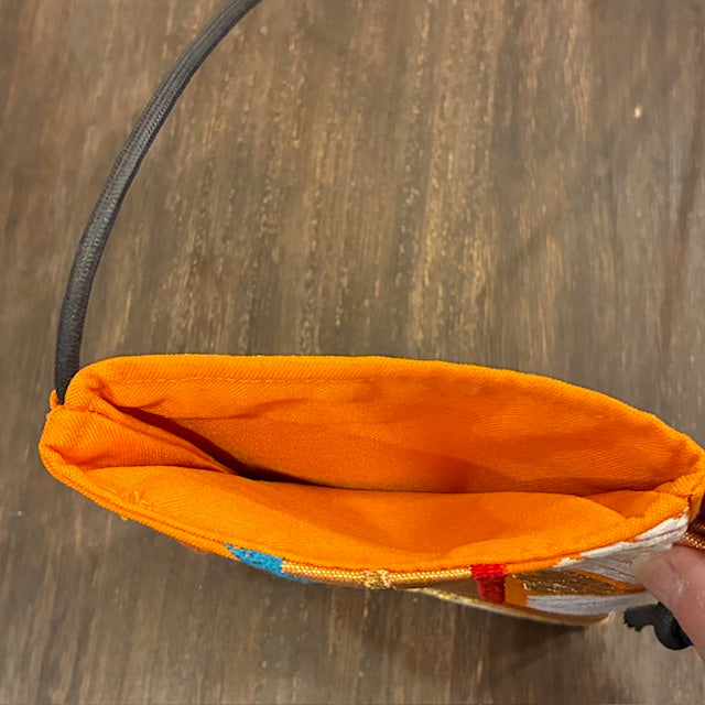 Japanese Obi Phone Bag, Japanese Silk Crossbody, Obi Smartphone Shoulder Bag, One of a Kind Gift, Lightweight Travel Bag【SS-02】