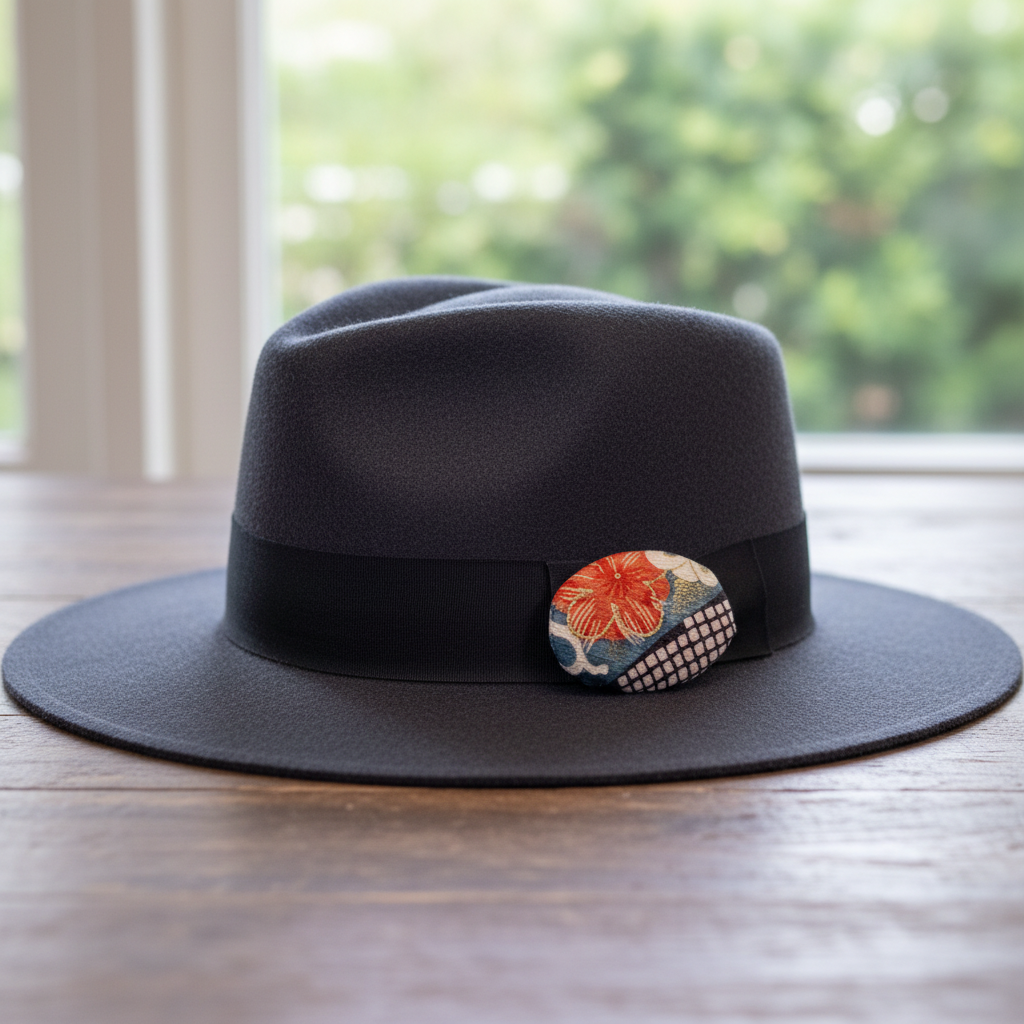 ビンテージKIMONOブローチ【VKB-03】