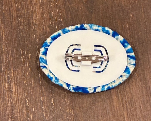 Japanese Kimono Silk Brooch / Japanese Vintage Obi Pin / Floral Statement Brooch / Unique Handmade Gift / Wearable Art【VKB-08】
