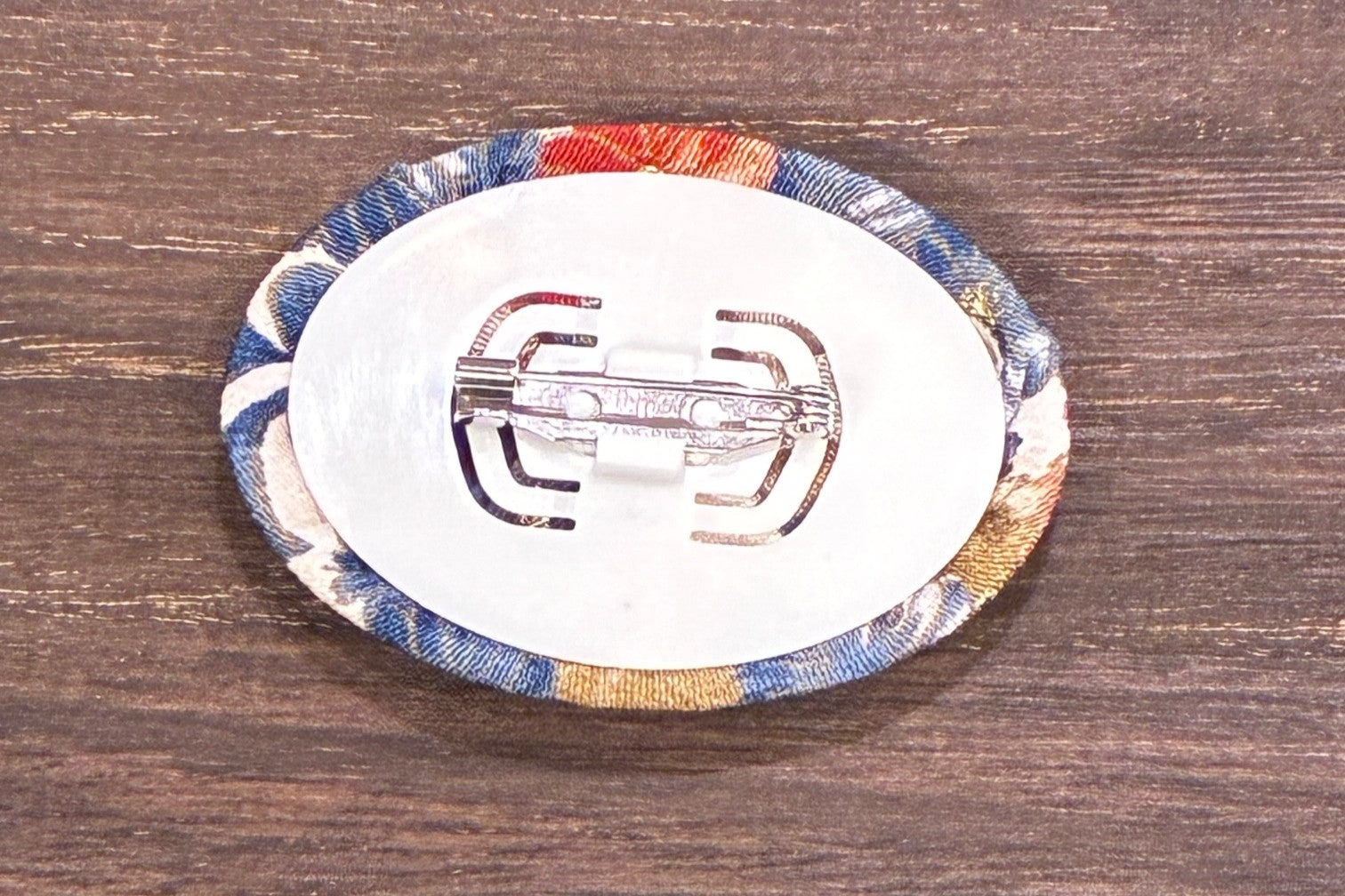 Japanese Kimono Silk Brooch / Japanese Vintage Obi Pin / Floral Statement Brooch / Unique Handmade Gift / Wearable Art【VKB-11】