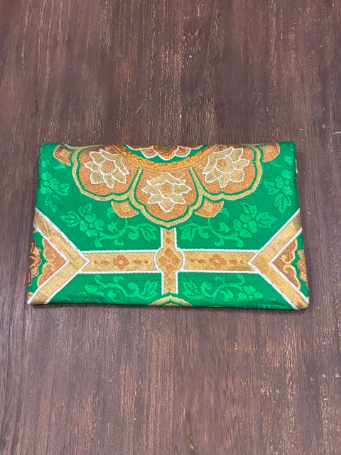 Kimono Sukiya Bag Handmade Japanese Tea Ceremony Clutch from Vintage Obi Fabric