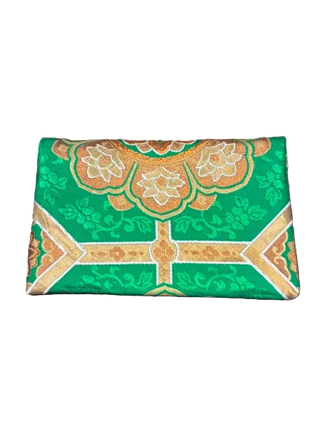 Kimono Sukiya Bag Handmade Japanese Tea Ceremony Clutch from Vintage Obi Fabric