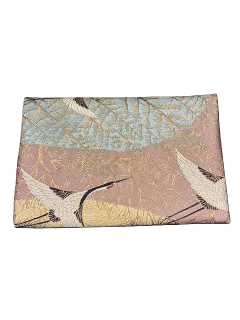 Kimono Sukiya Bag Handmade Japanese Tea Ceremony Clutch from Vintage Obi Fabric