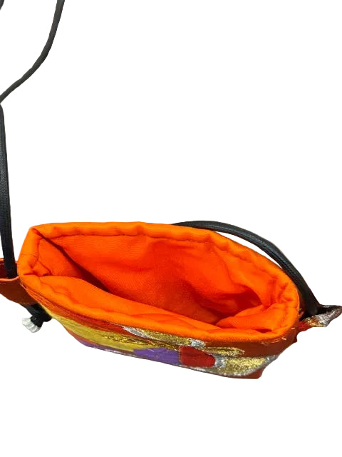 OBI+ Smartphone Shoulder Bag Handmade from Vintage Japanese Obi Fabric
