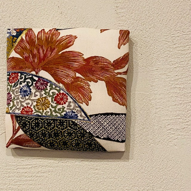 初秋の装い【正絹着物ファブリックパネル1枚】KP-01