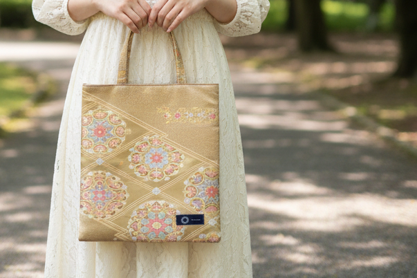 Japanese Kimono Silk Tote Bag, Vintage Obi Handmade Bag, Upcycled Sustainable Gift, One of a Kind Eco Bag【KB-30】