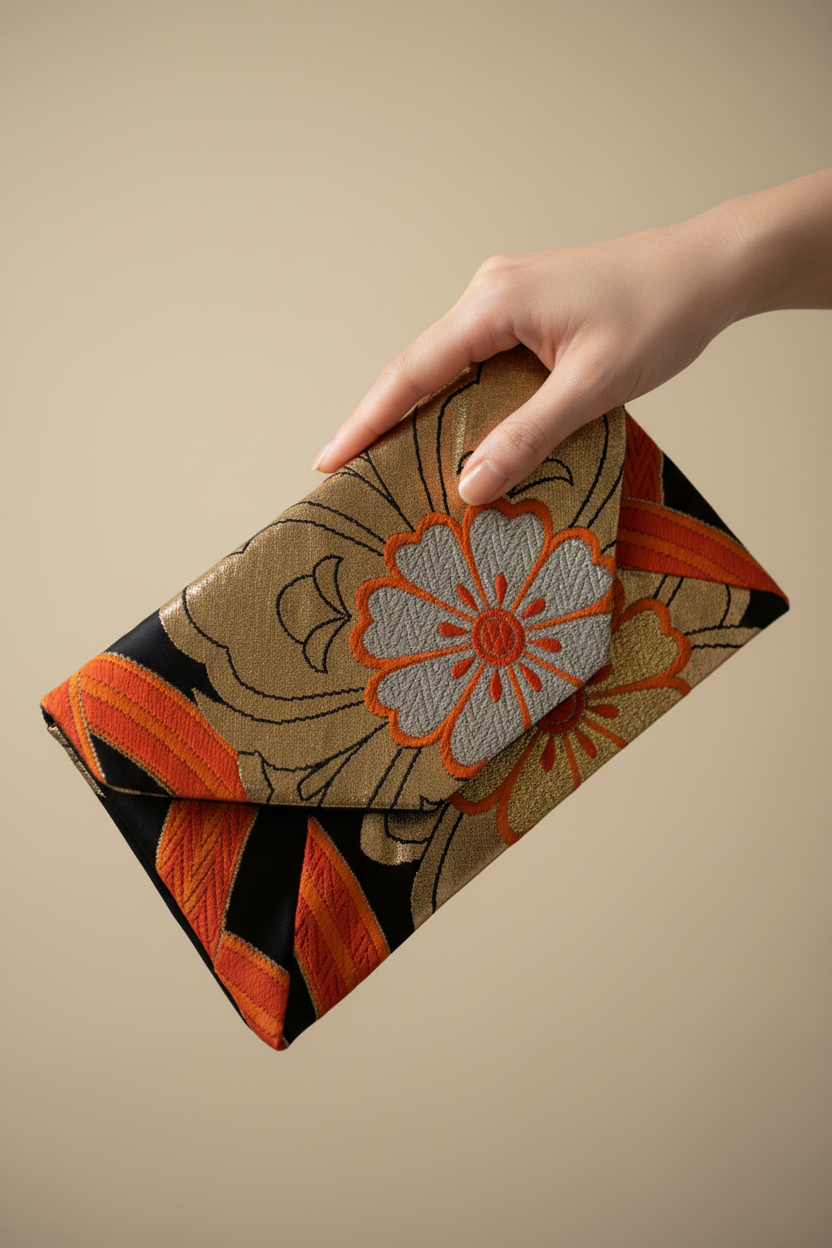 Japanese Silk Pouch Bag【SB-33】