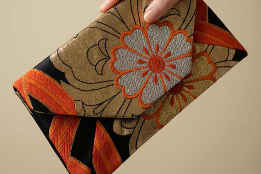 Japanese Silk Pouch Bag【SB-33】