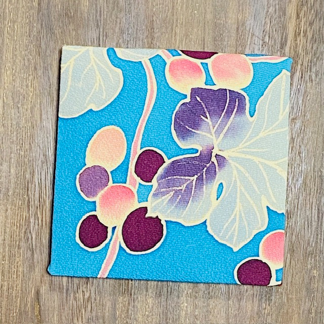 Kimono Wall Art / Japanese Vintage Silk Textile Panel / Framed Fabric Art / Wabi Sabi Decor / Unique Japanese Interior【KP2-06】