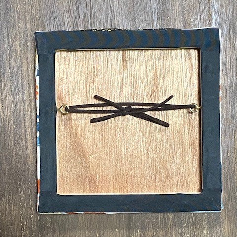 Arte da parete Kimono / Pannello tessile vintage giapponese in seta / Arte su tessuto incorniciata / Arredamento Wabi Sabi / Interno giapponese unico【KP2-08】
