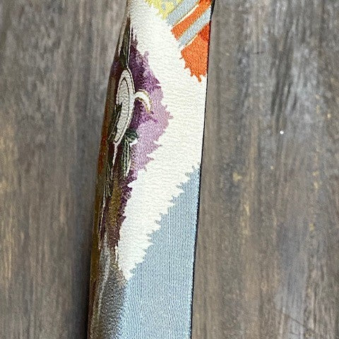 Arte da parete Kimono / Pannello tessile vintage giapponese in seta / Arte su tessuto incorniciata / Arredamento Wabi Sabi / Interno giapponese unico【KP2-08】