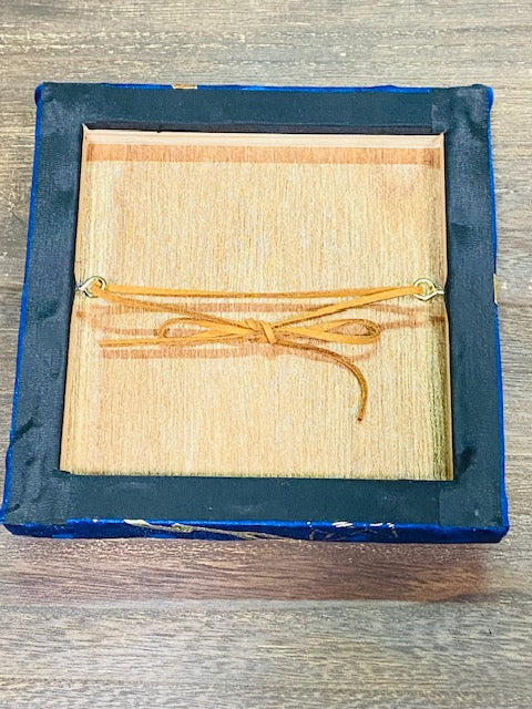 Arte da parete Kimono / Pannello in tessuto di seta vintage giapponese / Arte su tessuto incorniciata / Decorazione Wabi Sabi / Interni giapponesi unici 【KP-02】