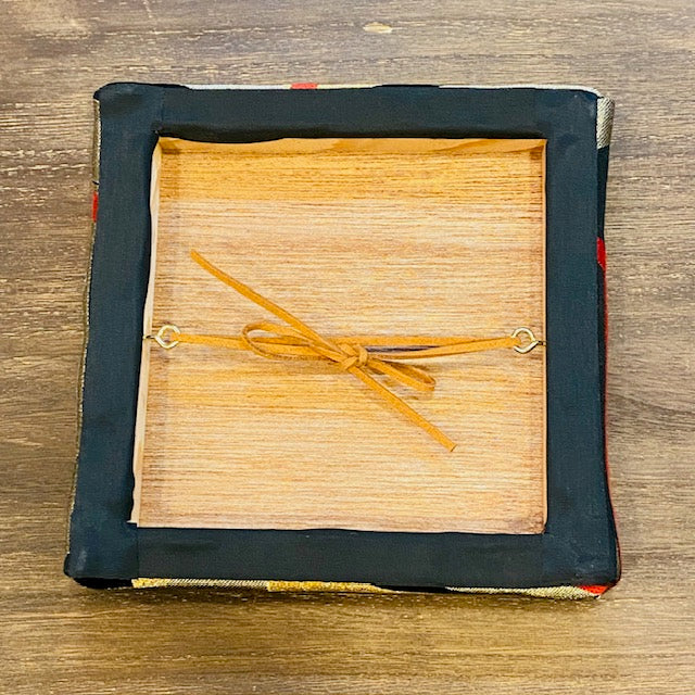 Pannello da parete Kimono / Pannello tessile giapponese vintage in seta / Arte in tessuto incorniciato / Decorazione Wabi Sabi / Interni giapponesi unici【OP-06】