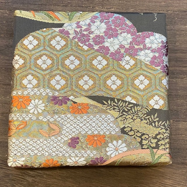 Arte da parete Kimono / Pannello tessile vintage giapponese in seta / Arte su tessuto incorniciata / Decorazione Wabi Sabi / Interno giapponese unico【OP-08】