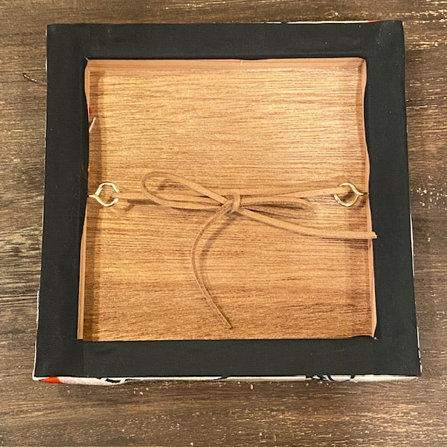 Arte da parete Kimono / Pannello tessile in seta vintage giapponese / Arte tessile incorniciata / Arredamento Wabi Sabi / Interni giapponesi unici【KP-07】