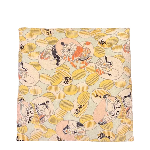 Decorative Obi Wall Panel Handmade from Vintage Japanese Textile Art