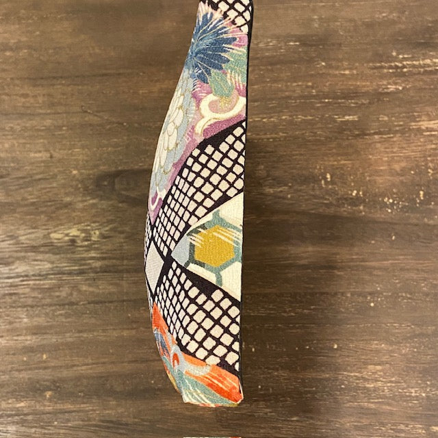 Arte da parete con tessuto Obi vintage giapponese – Pezzo unico, realizzato a mano in Giappone【KP-08】