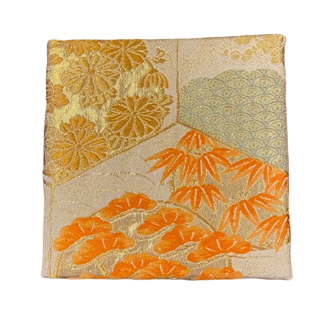 Decorative Obi Wall Panel Handmade from Vintage Japanese Textile Art