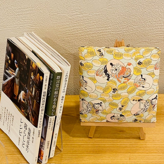 七福神【正絹着物ファブリックパネル1枚】KP-09