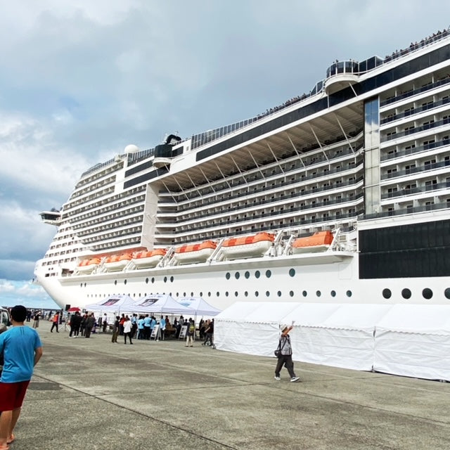 クルーズ船MSCベリッシマが酒田港へ