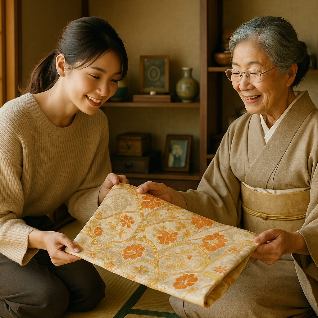 お持ち込みの帯の対応