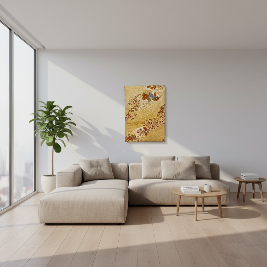 秋の装い【正絹帯ファブリックパネル大】OPB-4