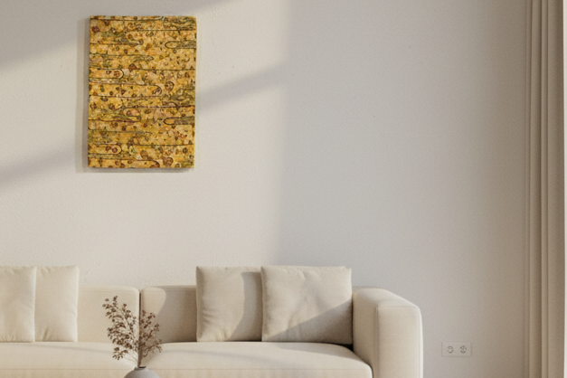 Kimono Fabric Art Panel Handmade Japanese Textile Home Decor