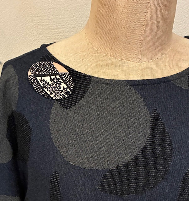 ビンテージKIMONOブローチ【VKB-07】