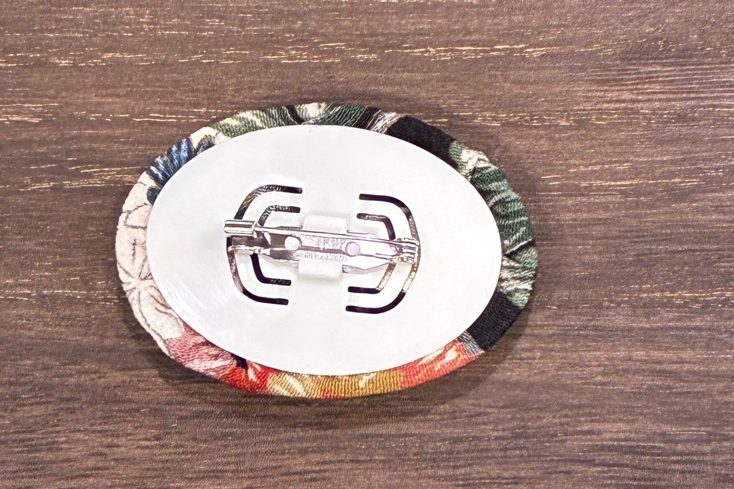 Japanese Kimono Silk Brooch / Japanese Vintage Obi Pin / Floral Statement Brooch / Unique Handmade Gift / Wearable Art【VKB-12】