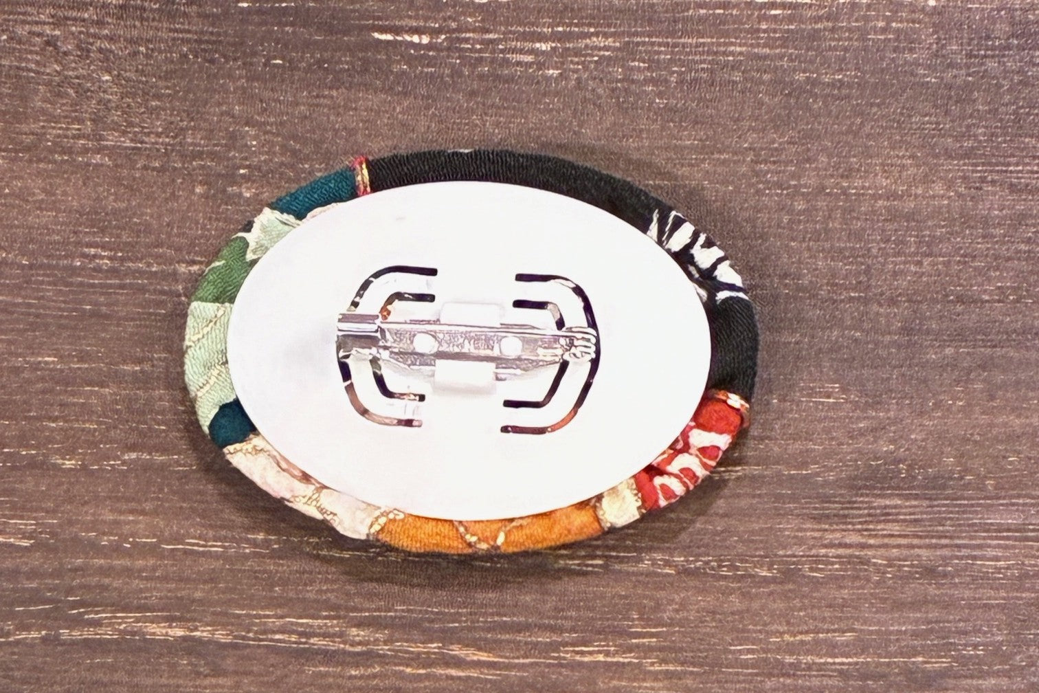 Japanese Kimono Silk Brooch / Japanese Vintage Obi Pin / Floral Statement Brooch / Unique Handmade Gift / Wearable Art【VKB-13】
