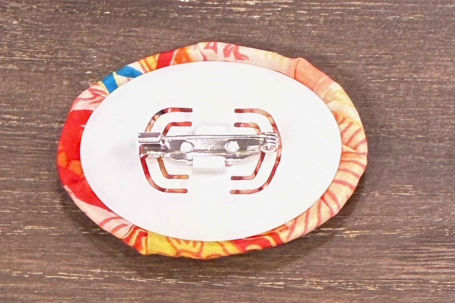 Japanese Kimono Silk Brooch / Japanese Vintage Obi Pin / Floral Statement Brooch / Unique Handmade Gift / Wearable Art【VKB-17】