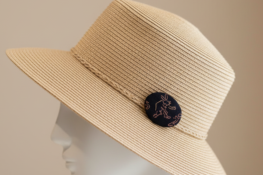 Japanese Kimono Silk Brooch / Japanese Vintage Obi Pin / Floral Statement Brooch / Unique Handmade Gift / Wearable Art【VKB-21】