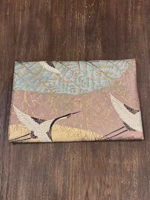 Kimono Sukiya Bag Handmade Japanese Tea Ceremony Clutch from Vintage Obi Fabric