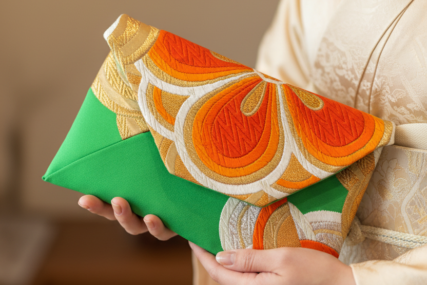 Japanese Silk Pouch Bag【SB-28】