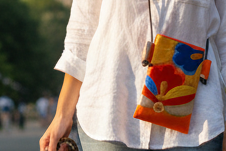 Japanese Obi Phone Bag, Japanese Silk Crossbody, Obi Smartphone Shoulder Bag, One of a Kind Gift, Lightweight Travel Bag【SS-06】