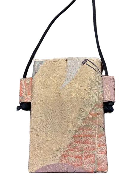 Japanese Obi Phone Bag, Japanese Silk Crossbody, Obi Smartphone Shoulder Bag, One of a Kind Gift, Lightweight Travel Bag【SS-09】