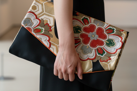 One-of-a-Kind Vintage Japanese Obi Laptop Sleeve & Clutch Bag Recommended for 15-inch laptops【OS-01】