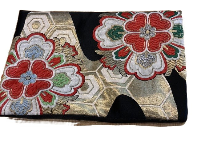One-of-a-Kind Vintage Japanese Obi Laptop Sleeve & Clutch Bag Recommended for 15-inch laptops【OS-01】