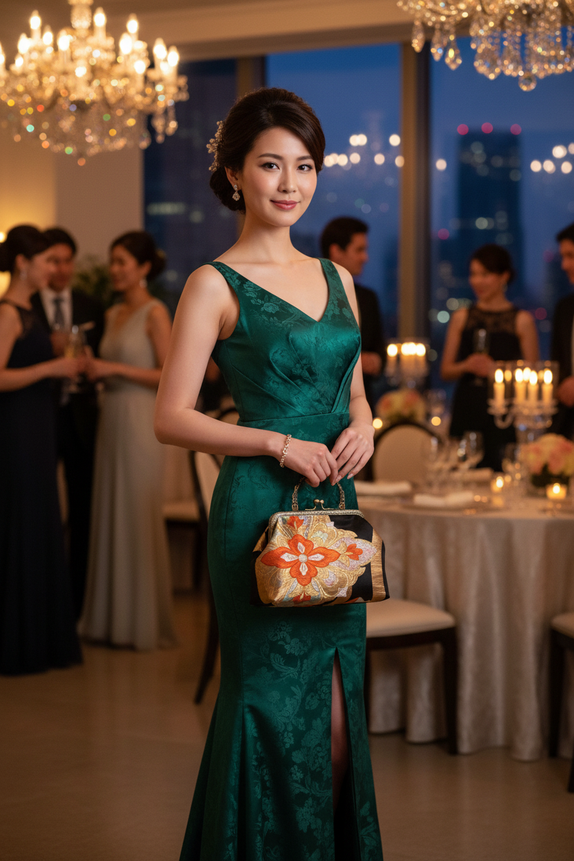 Borsa KIMONO di seta 【KB-17】