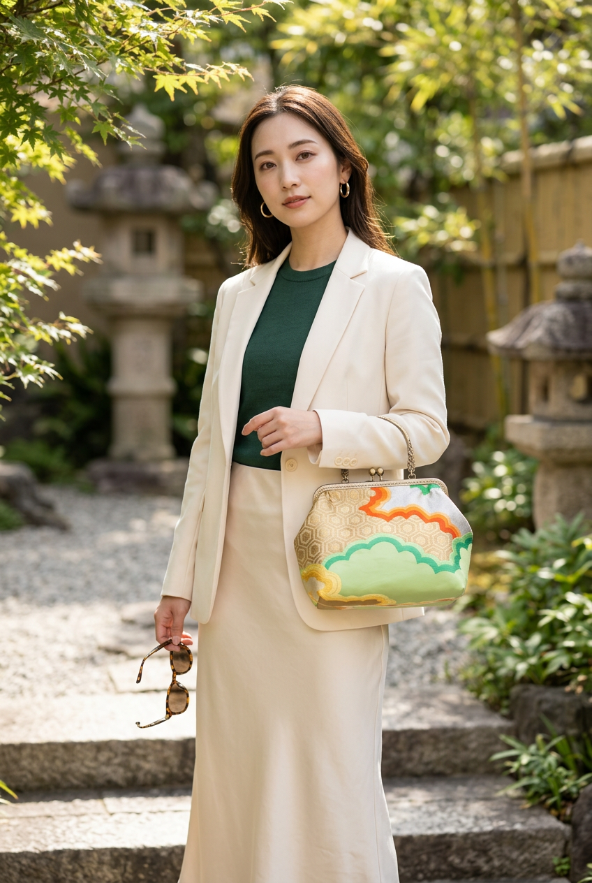 Borsa KIMONO di seta 【KB-17】