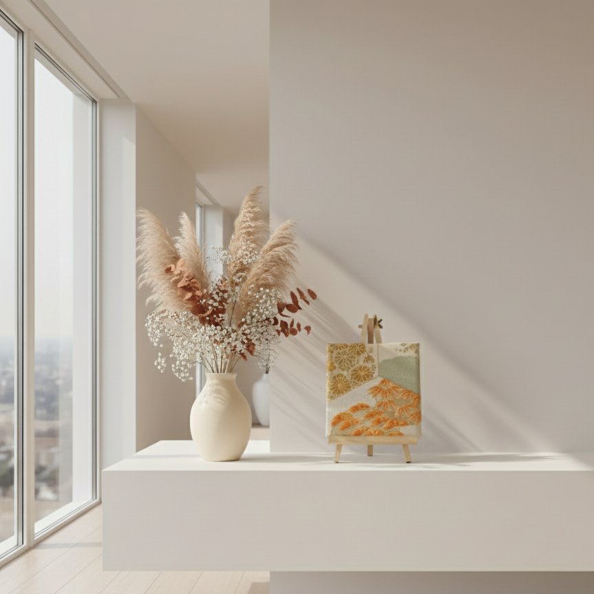 吉祥文様【正絹帯ファブリックパネル1枚】OP-13